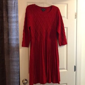 Red sweater Dress